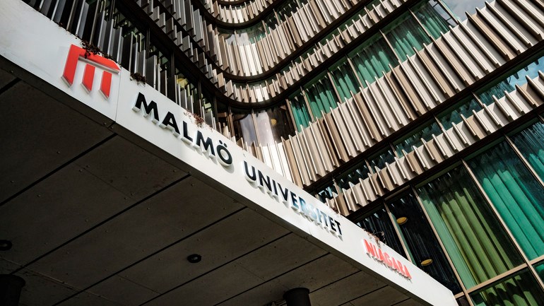 Fasadbild på Malmö universitetsbyggnaden Niagara